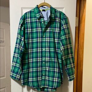 Gap Green Plaid boys Shirt